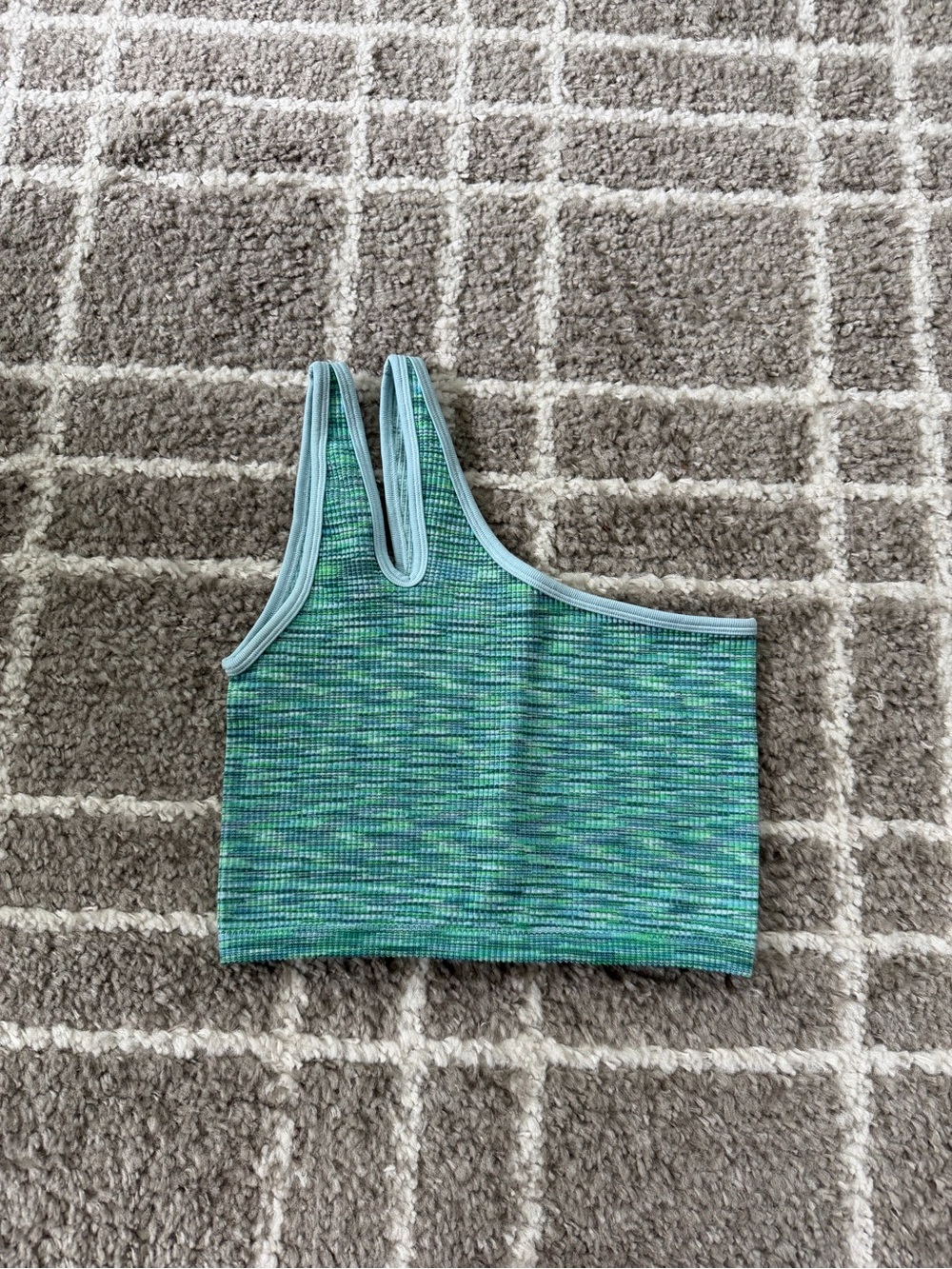 Aerie Offline One Shoulder Ribbed Recharged Sports Bra
